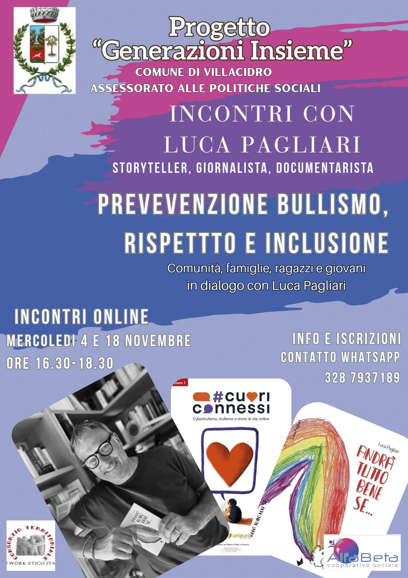 Incontri sul Bullismo a cura di Luca Pagliari 4-18 novembre 2026